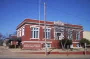 front entrance of library